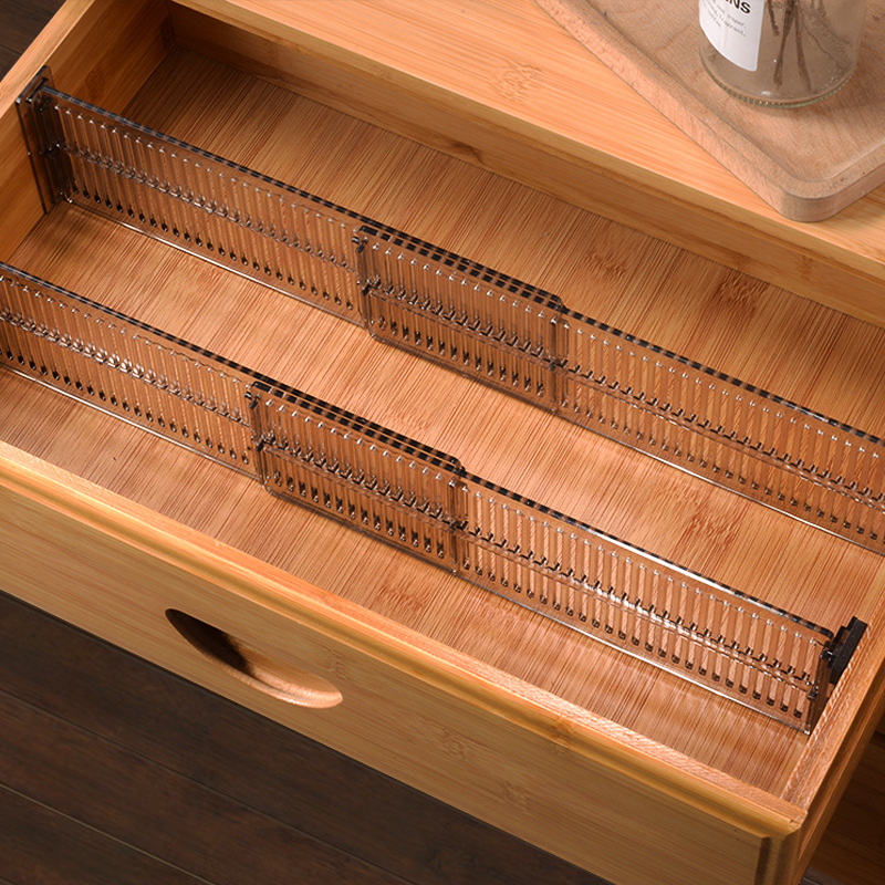 2Pcs Adjustable Drawer Cabinet Partition Storage Partition