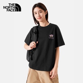 thenorthface北面纯棉短袖t恤女24春夏，户外舒适透气半袖88g1