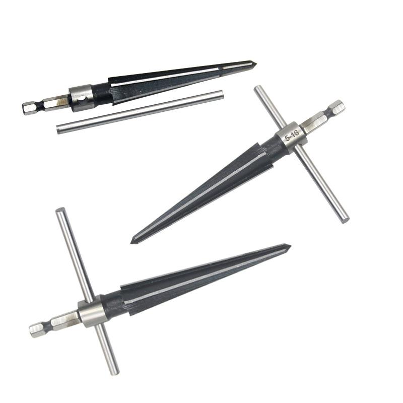 电钻铰刀手用铰刀锥度扩孔器木工T型铰刀开孔器倒角扩孔工具铰刀