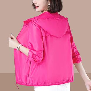 中年妈妈防晒服外穿宽松大尺码 2026新款 透0325e 薄款 防晒衣女夏季