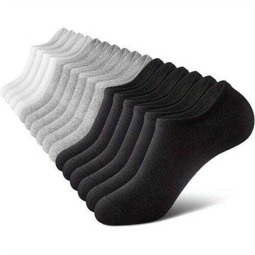 Unisex Cut Ankle Socks 10 Pairs Casual Breathable Appeal Men