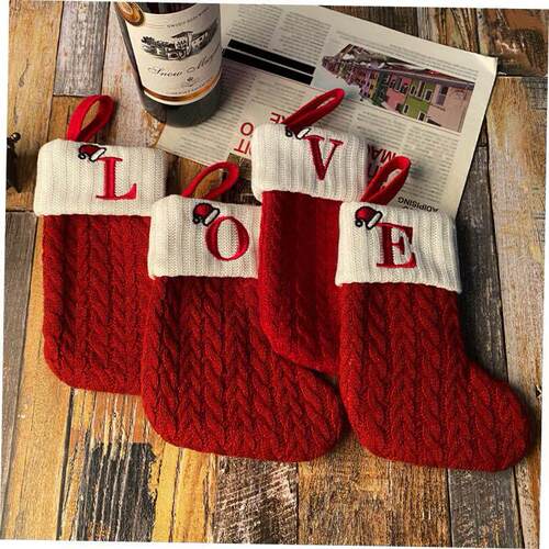 Christmas tree decoration Christmas stocking pendant圣诞袜