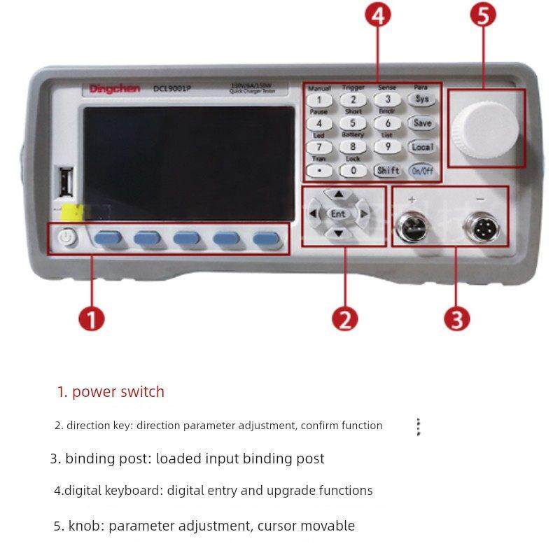 鼎辰快充数字负载测试仪Dcl9001P/Qdcl9003手机自动充电检测器
