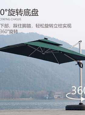 遮阳伞户外庭院伞室外太阳伞商用摆摊别墅花园露台露天阳台罗马伞