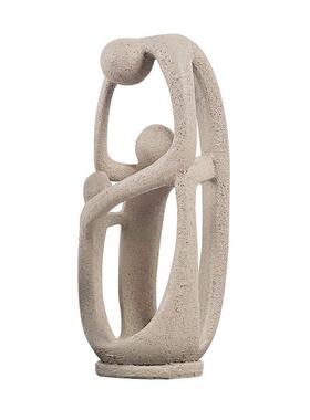 抽象拥抱人物创意雕塑现代简约样板间售楼处客厅民宿摆件