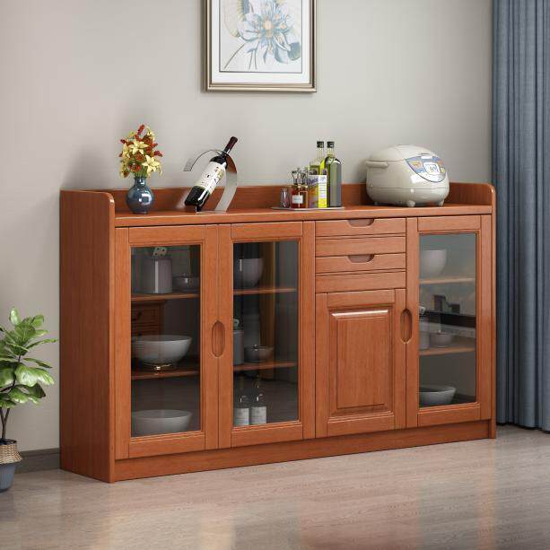 实木餐边柜矮柜餐厅边柜酒柜现代简约客厅两三四门茶水柜碗柜收纳