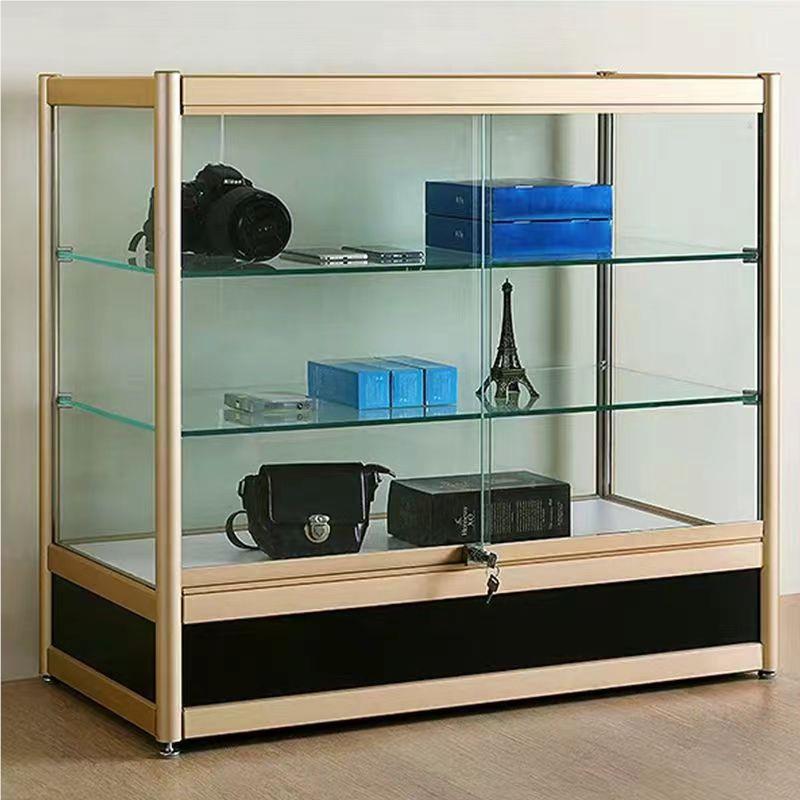 药品柜台饰品首玻璃展柜样品展示柜明手烟酒货架饰机产品透陈列柜
