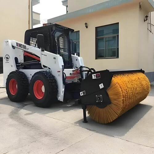 滑移斜角清扫器道路清扫设备可拆卸车载扫雪滚刷sweeper