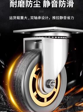 钢板推小推车拉F9675SJT货手车车搬运车家用平板车便携拖叠小拉折