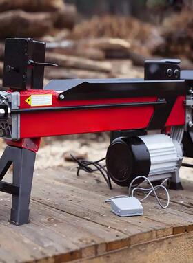 电动劈柴机电液压动劈压柴机小型电液动破柴机分裂锥劈木头REK机