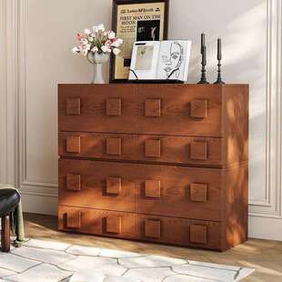 美式中古风卡门柜斗柜家用客厅储物柜组合电视柜卧室收纳柜床头柜