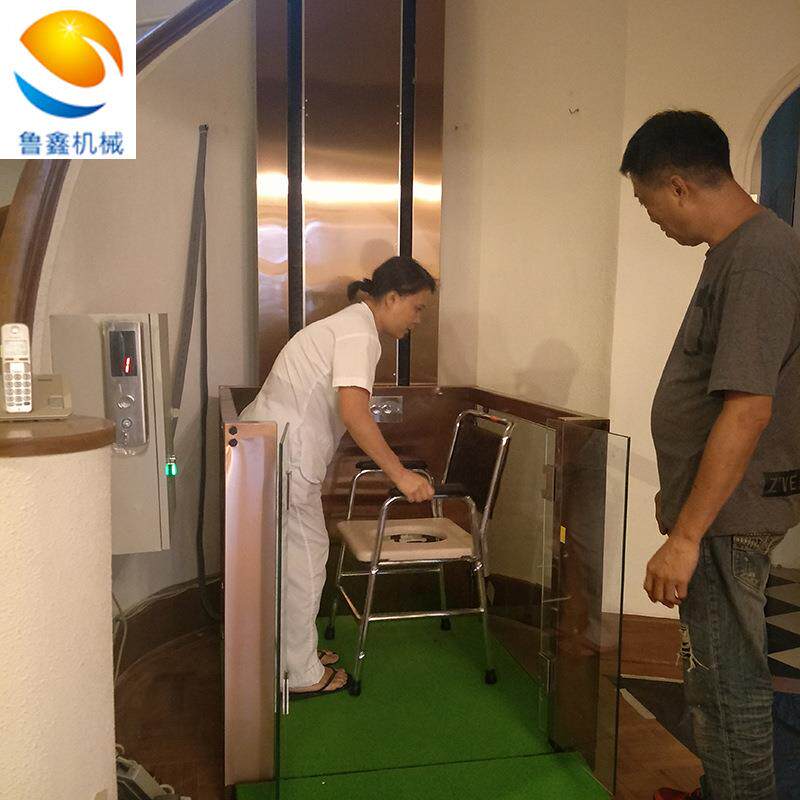 别墅一二三层小型家用电梯厂家 残疾人升降机 导轨载人液压电梯