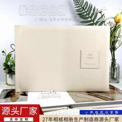 影楼pu图入册相册婚礼纪念写真照片定制册婚庆精修皮面制作端来高