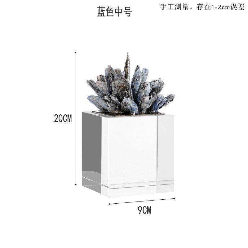 现代创意家居装饰品天然石电视柜酒柜铜鹿摆件客厅玄关办公室配饰