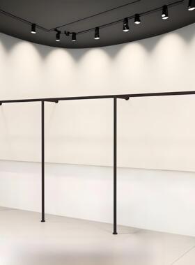 服装店展示架上墙架陈列架烤漆哑黑色落地架服装店男女童装店货架