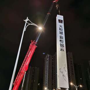 光导牌视895地示产发营销中心广告牌景区门头招牌 不锈钢户外立式