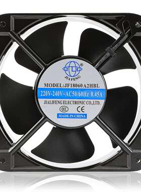 工厂直供18060交流散热风扇AC220V 380V双滚珠机柜充电桩散热风扇