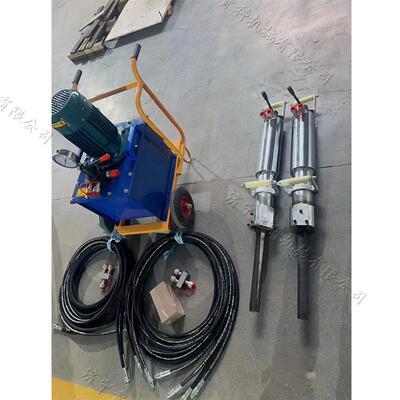 岩石开采用液压劈裂机隧道石场开石劈裂液压工具巨石破碎分裂机