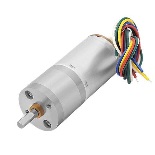 立盛带编码器GA25-370微型直流减速电机大功率调速小马达6V12v24v