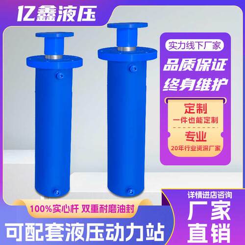 非标定制单双向小型电动不锈钢液压油缸活塞式法兰工程液压缸油缸