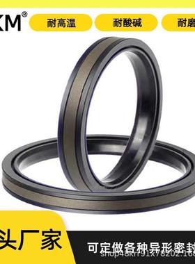 加强型杆用SPGW型组合油封丁腈橡胶夹布加强型孔用组合SPGW密封圈