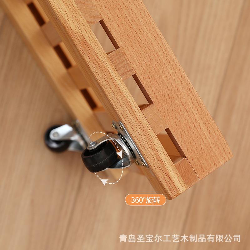 全实木主机托盘榉木收台式中号电移动散热置底座脑机箱托盘简约纳