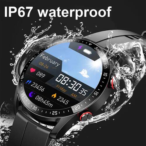 ECG+PPG Bluetooth Call Smart Watch Men Laser Health Blood Pr