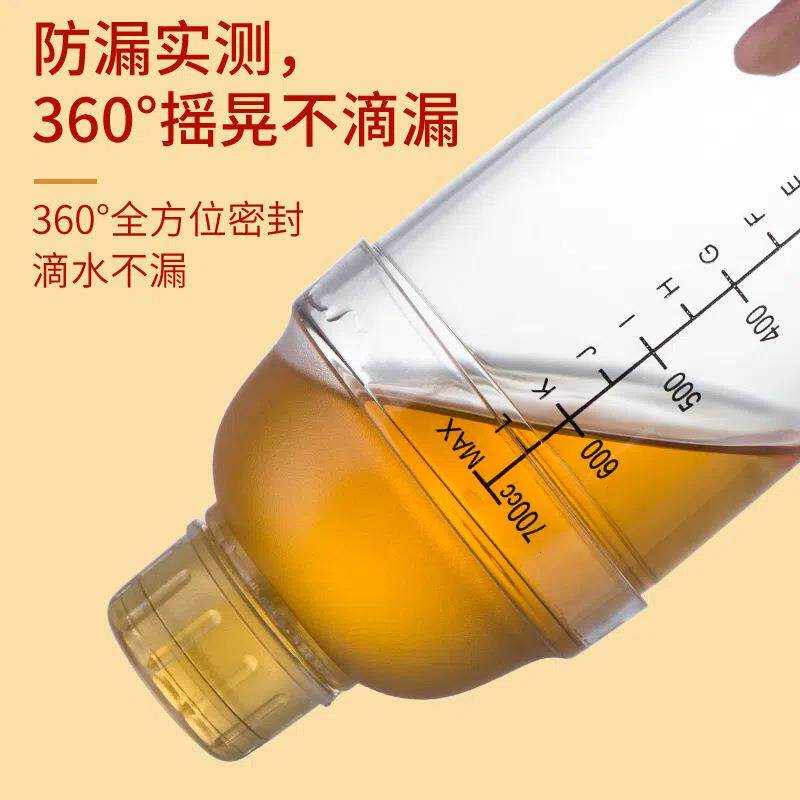 新款PC树脂调酒器黑刻度雪克杯调酒器带刻度摇酒器调酒壶1000ML