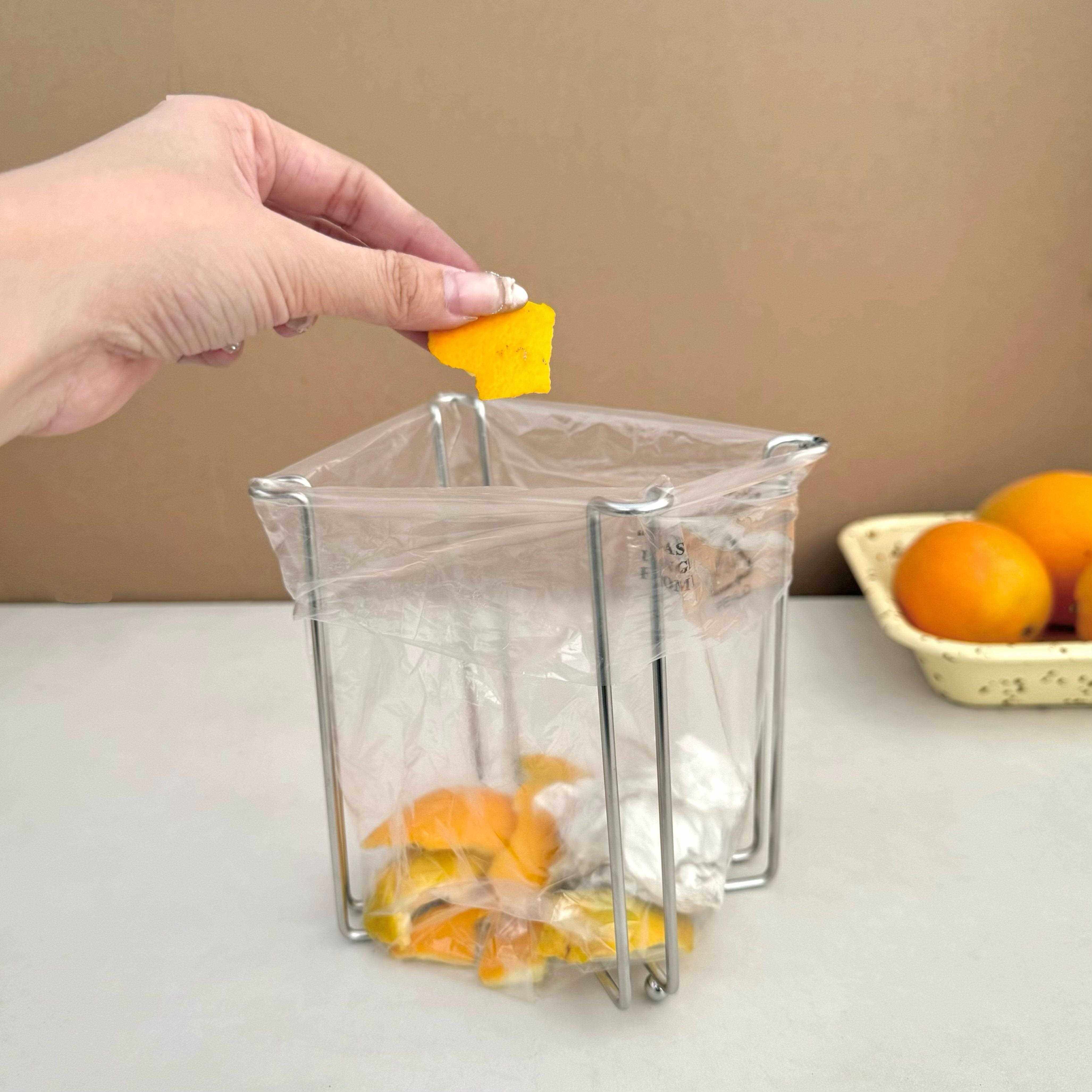 不锈钢垃圾架一诺厨房304折叠厨房台面桌面垃圾袋支架多功能沥水,家庭/个人清洁工具,垃圾桶,淘宝优惠券,粉丝福利购,淘宝优惠卷