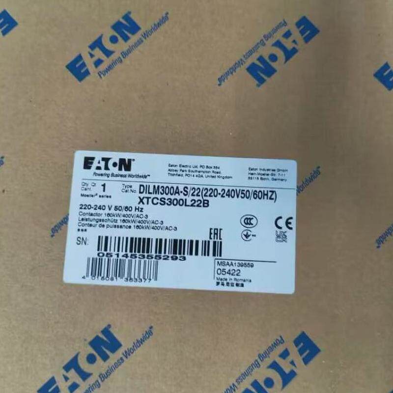 伊顿穆勒DILM300A-S/22(220-240V50/60HZ) 大电流德国进口接触器