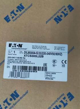 伊顿穆勒DILM300A-S/22(220-240V50/60HZ) 大电流德国进口接触器