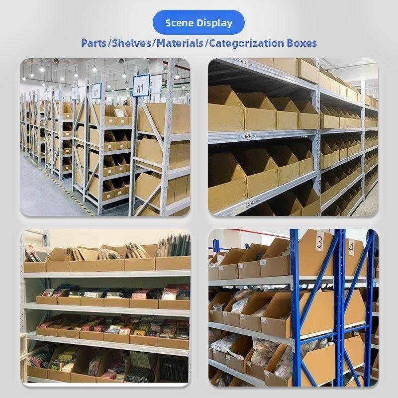 白色商超货架纸箱斜口收纳盒分类库位盒电商云仓库分隔分拣箱子,收纳整理,其他收纳盒,淘宝优惠券,粉丝福利购,淘宝优惠卷