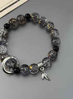 墨川 古风琉璃串珠手作女生手链小众设计情侣款手串男新中式饰品