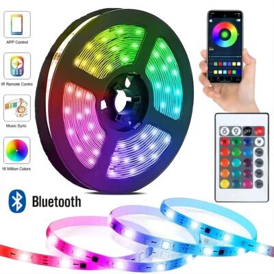 5M 5050 RGB Led Strip Lights Smart Application with 24Keys R