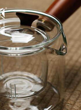 x玻yt侧把加厚黑璃煮茶壶电烧F756T9JH水器小青柑花茶茶壶热电陶