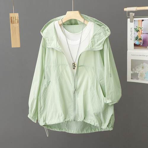 Hooded sun protection clothing, outdoor breathable