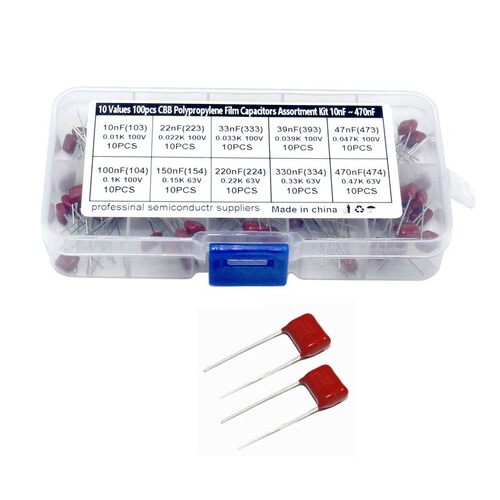 10种Cbb (10Nf-470Nf) 103/104/154/224/334 63V-100V薄膜电容器
