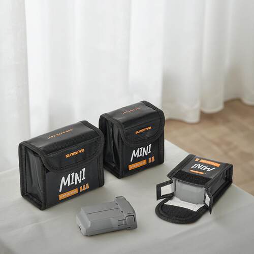 适用DJI大疆Mini 5/4 Pro电池防爆袋锂电安全收纳包Mini3阻燃保护