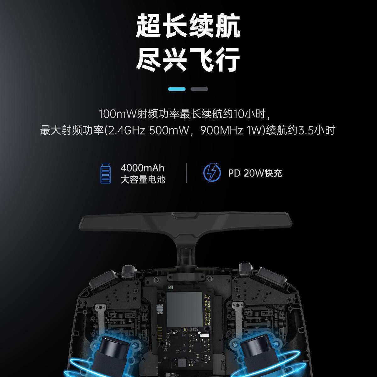 iFlight翼飞 Commando8 V2 C8翼控 FPV穿越机霍尔摇杆 ELRS遥控器