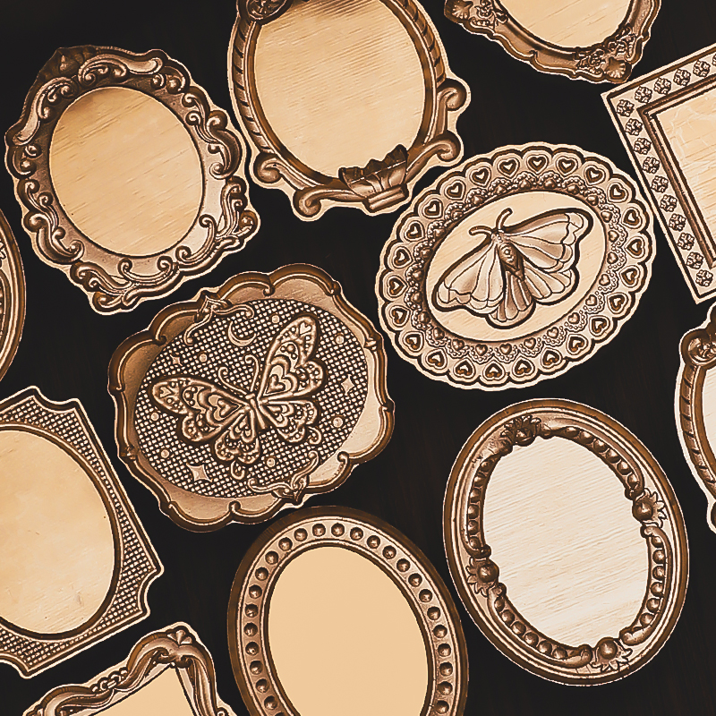 10月新品 穗迪思复古相框系列 异形浮雕章头 火漆印章铜头