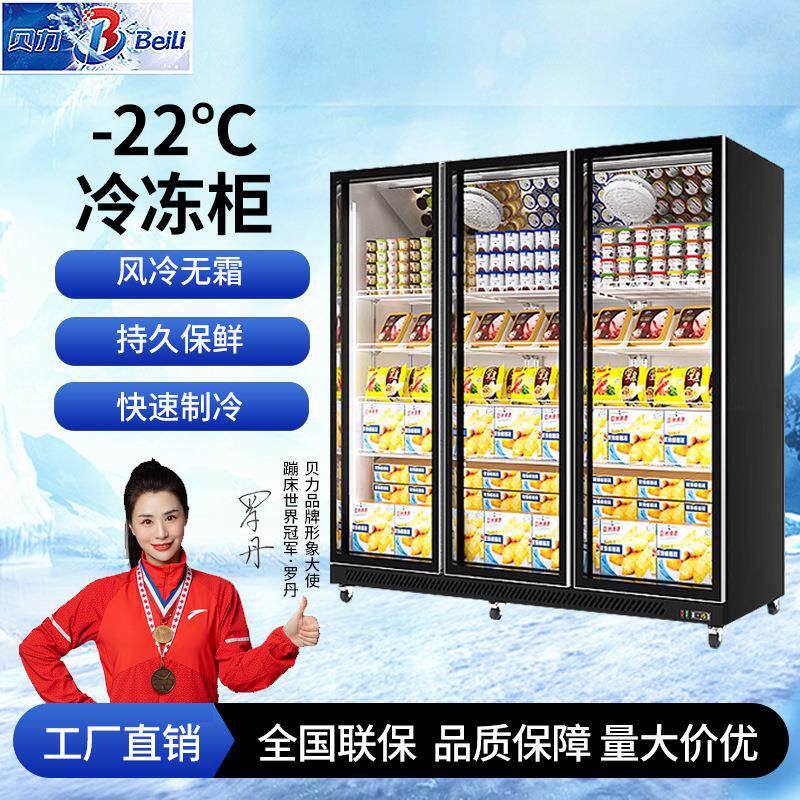 冰柜商用冷冻柜冷藏展示柜一体大容量立式保鲜柜蛋糕雪糕冰柜厂家