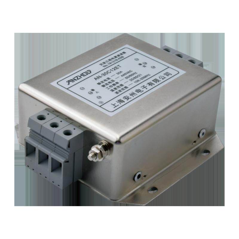 安州伺服滤波净化器AN-6C12CT04端子式三相交流电源EMI滤波器6A
