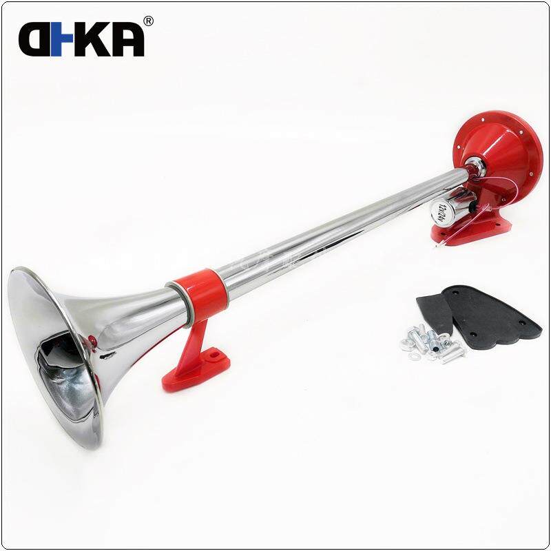 DHKA亚冠-AS037A现货 单管圆口卡车气喇叭12V/24V电控气喇叭640mm