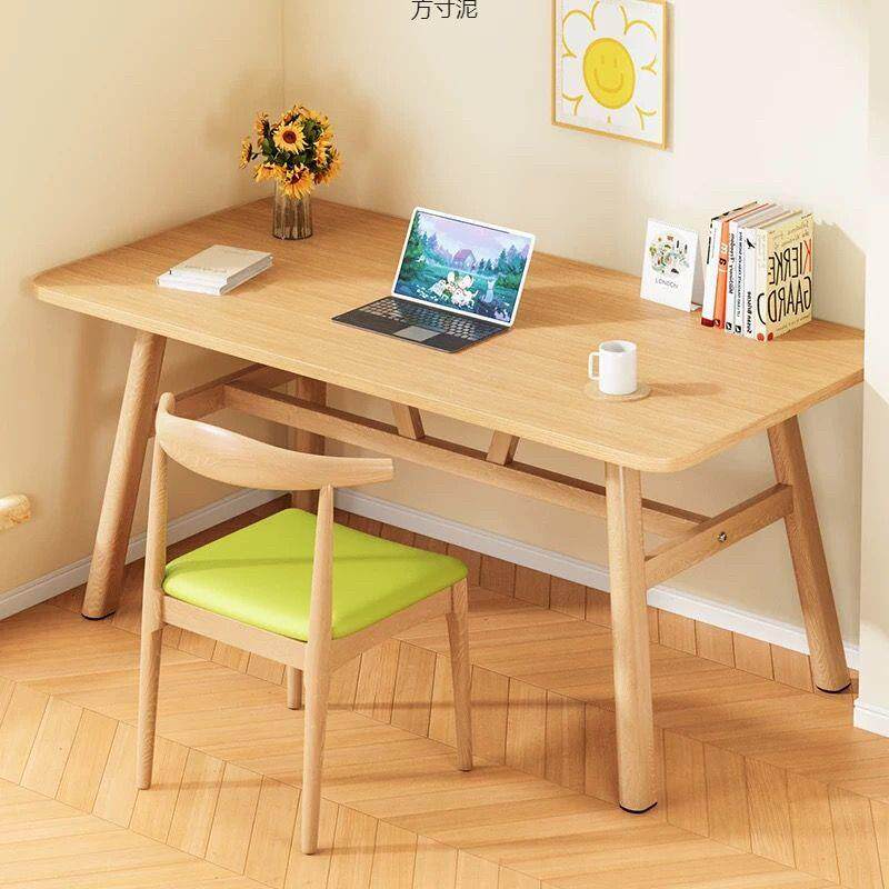 餐桌快餐店加厚长方形餐桌椅组合家用商用简约原木色吃饭桌子椅子