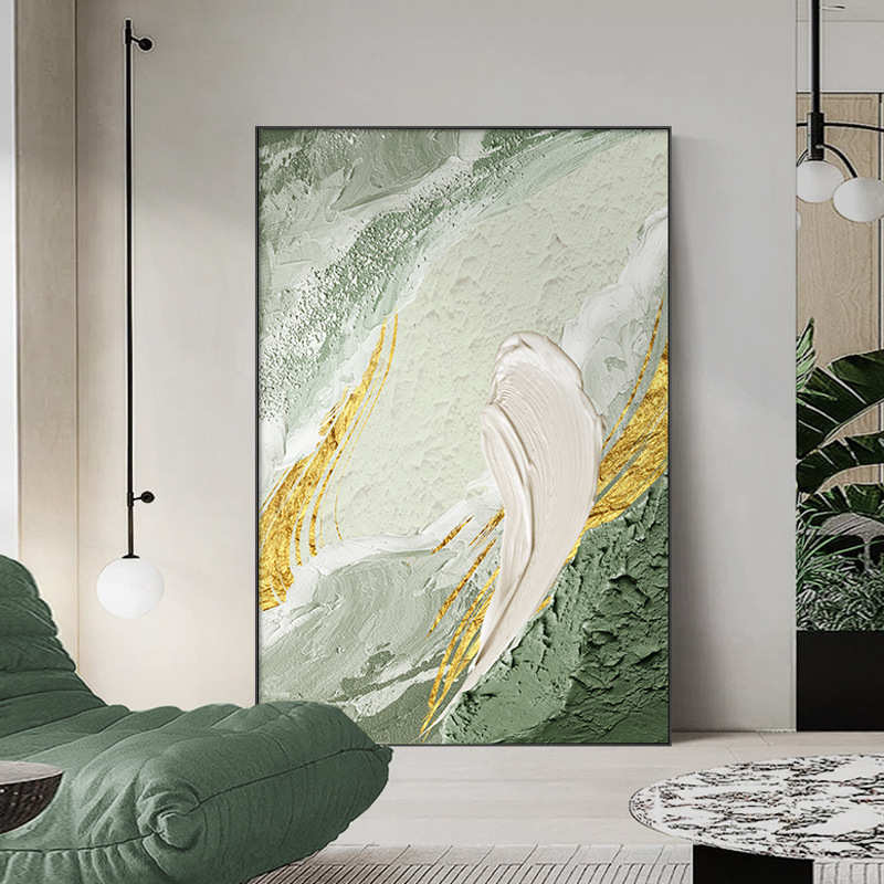 抽象侘寂风客厅装饰画现代简约沙发背景墙挂画大幅落地玄关壁画
