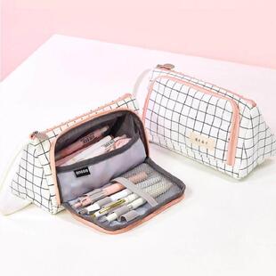 Stationary Pen Storage Bag Pen Pencil Bag Multi Layer Large0