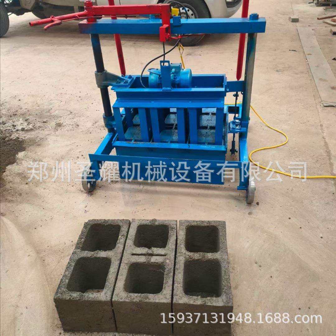 免托板移动制砖机移动式空心砖机免烧砖机小型移动式空心免烧砖机
