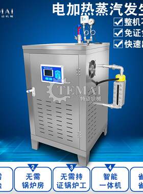 小型电加热蒸汽发生器商用馒头房生物质颗粒蒸汽锅炉然气燃烧机