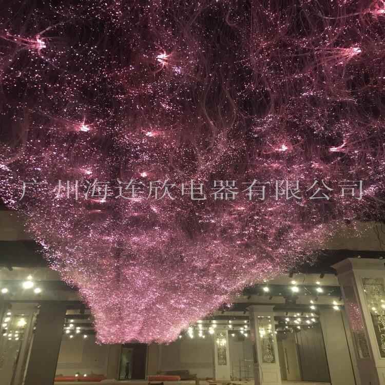 新款直销网红餐厅光纤灯 酒吧 下垂光纤灯 星空顶 满天星光纤吊灯