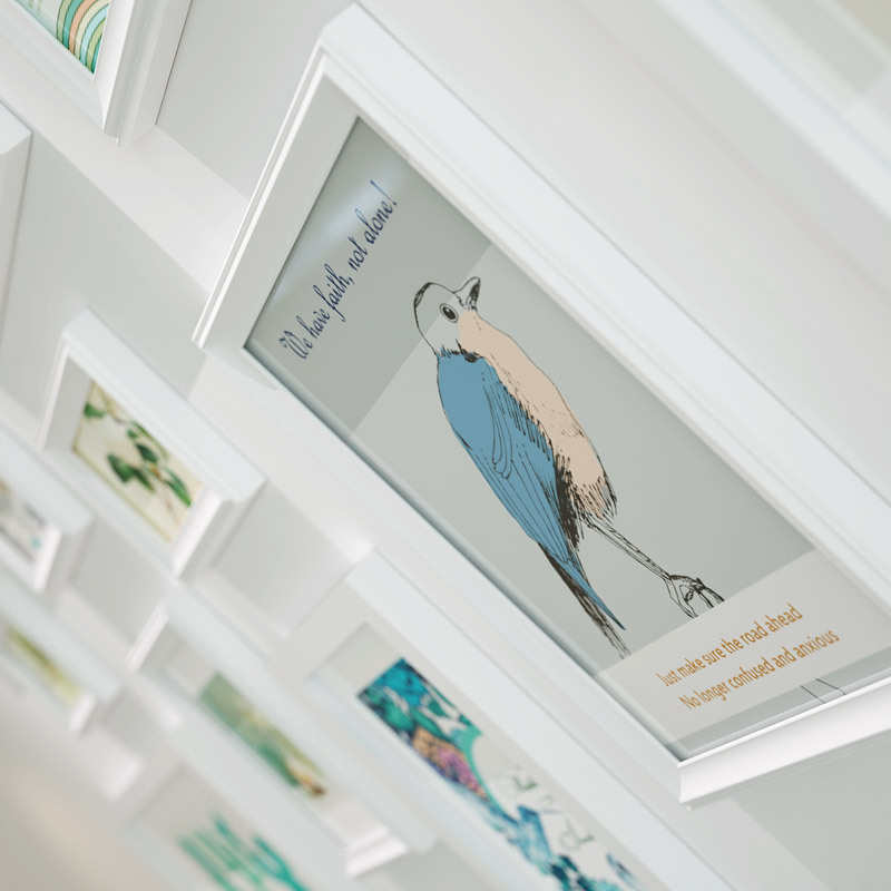 包邮【金零点9094】沃尔夫冈实木相框创意照片墙/相框墙/相框组合